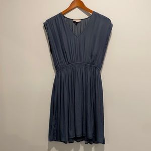 LOFT Silk Dress with Elastic Waistband